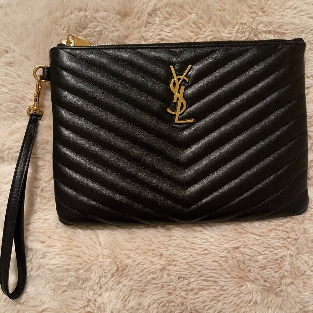 YSL Monogram Pouch